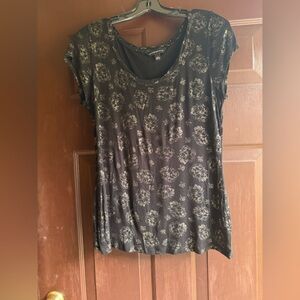 Rock & Republic Black Skull Tee Shirt